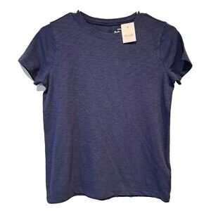 J. Crew Crewcuts Girls' Girlfriend Crewneck Tee Navy Blue T-shirt L (10-11) NWT